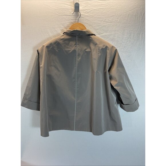 Lafayette 148 topper swing Jacket‎ Size P S Taupe Metallic Formal spec. Occas - Picture 2 of 13